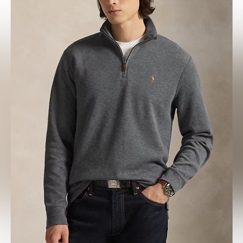 Estate-Rib Quarter-Zip Pullover Polo Ralph Lauren
